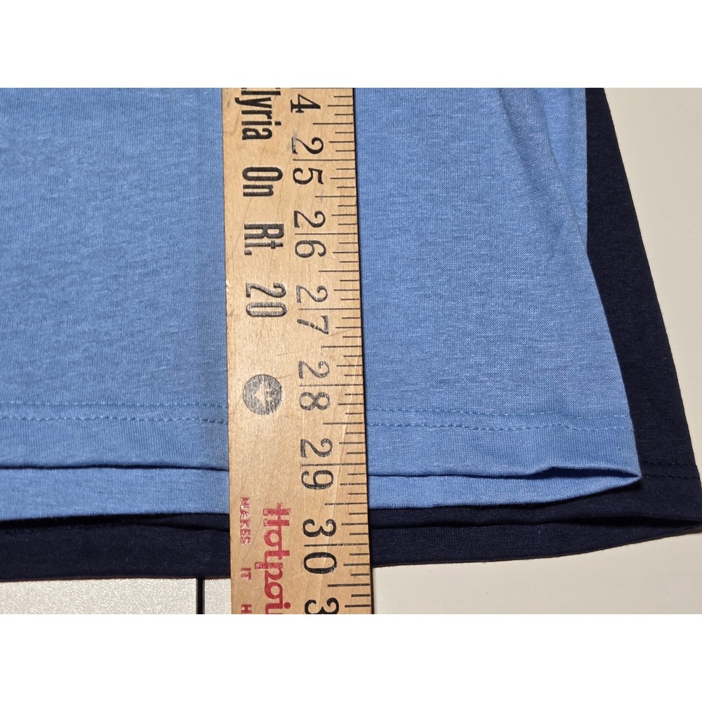 Vintage Ames Pocket T-Shirt Set (2 Shirts, Blue + Navy, M, USA Made)‎ - Picture 6 of 6